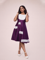 PLUM LACE REVERIE DRESS