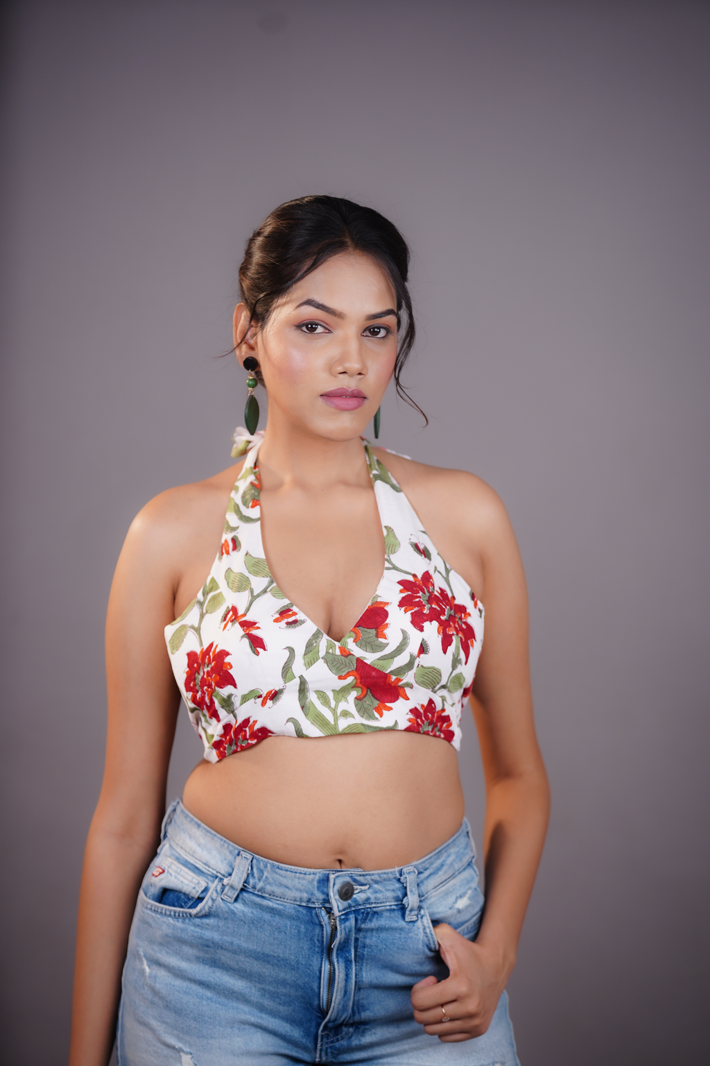THE ROSELLE HALTER TOP