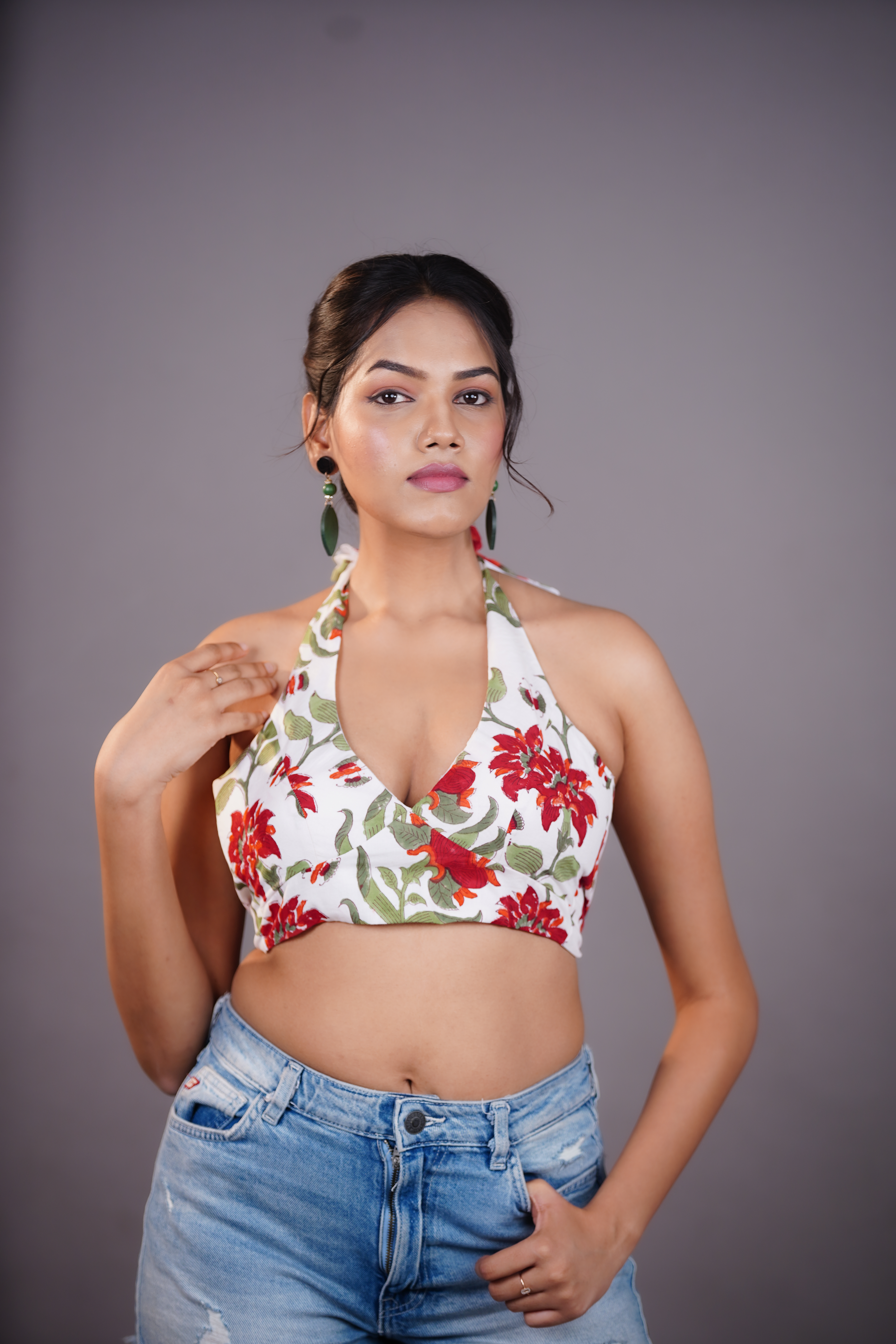 THE ROSELLE HALTER TOP