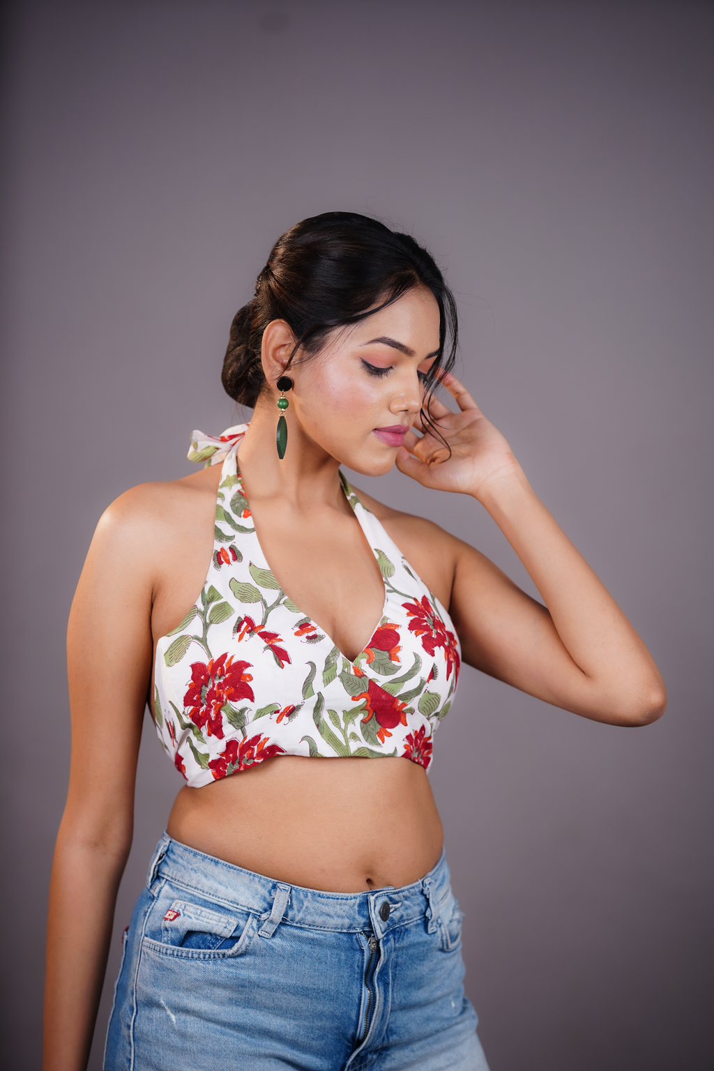 THE ROSELLE HALTER TOP