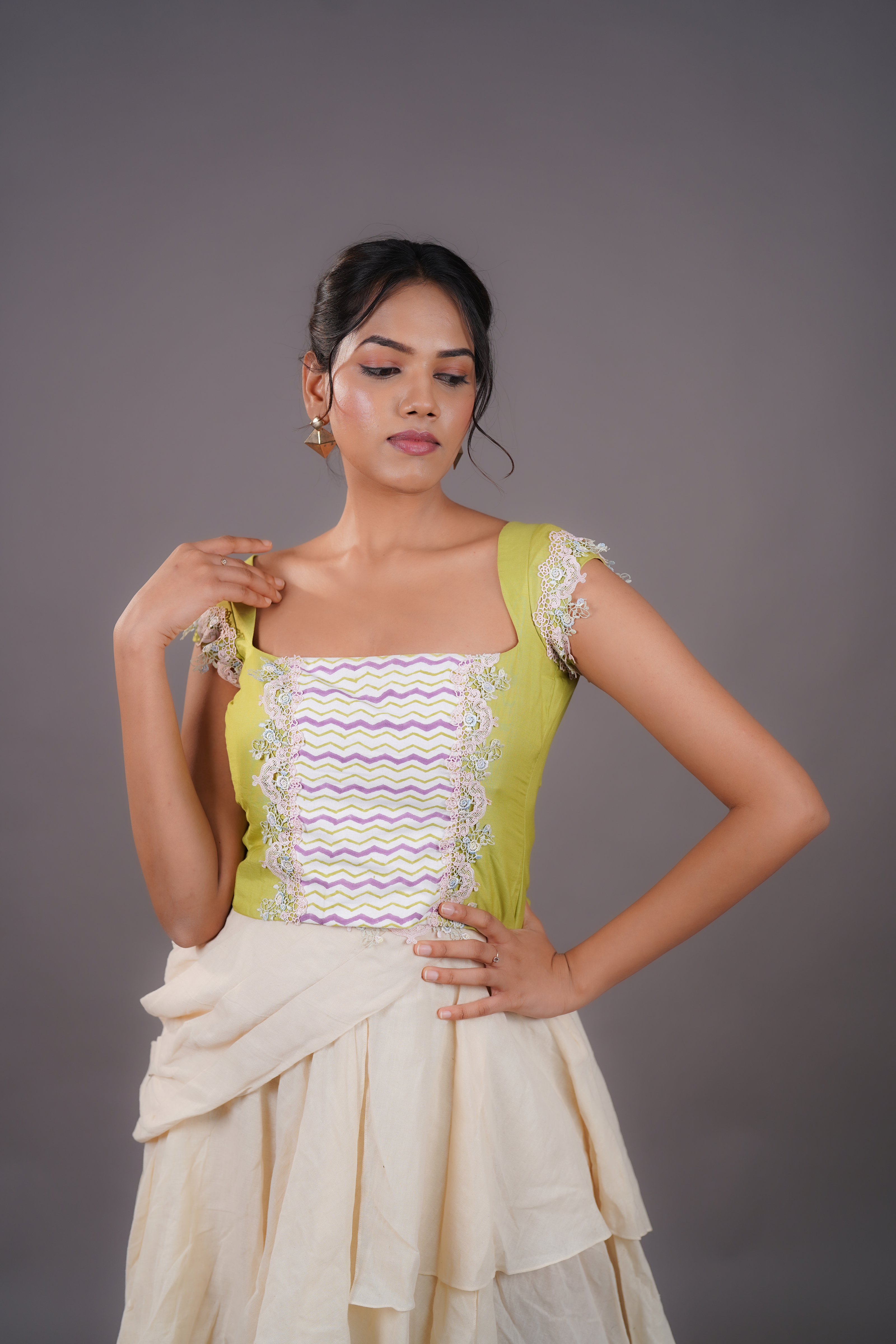 THE LIME HEIRLOOM TOP
