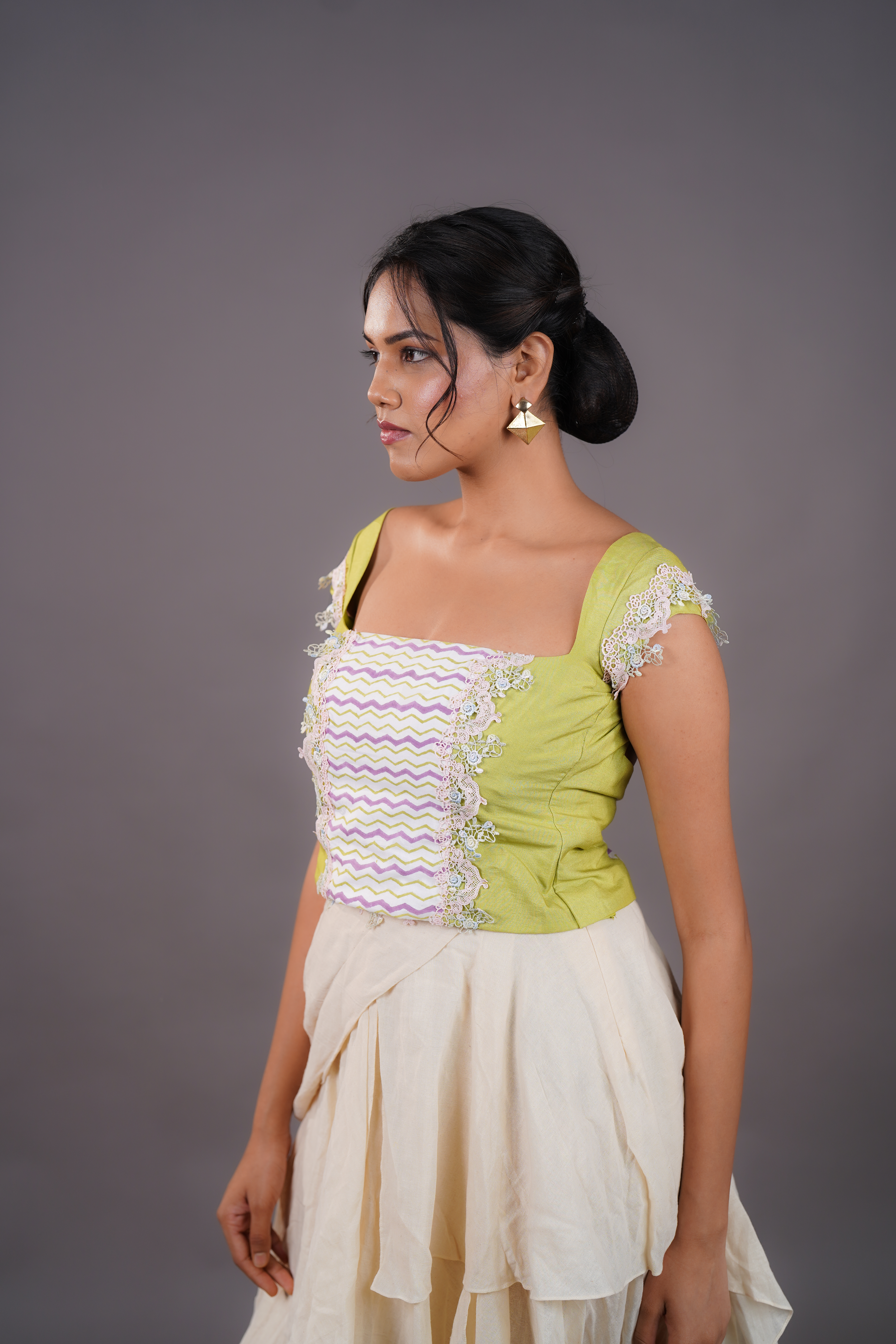 THE LIME HEIRLOOM TOP