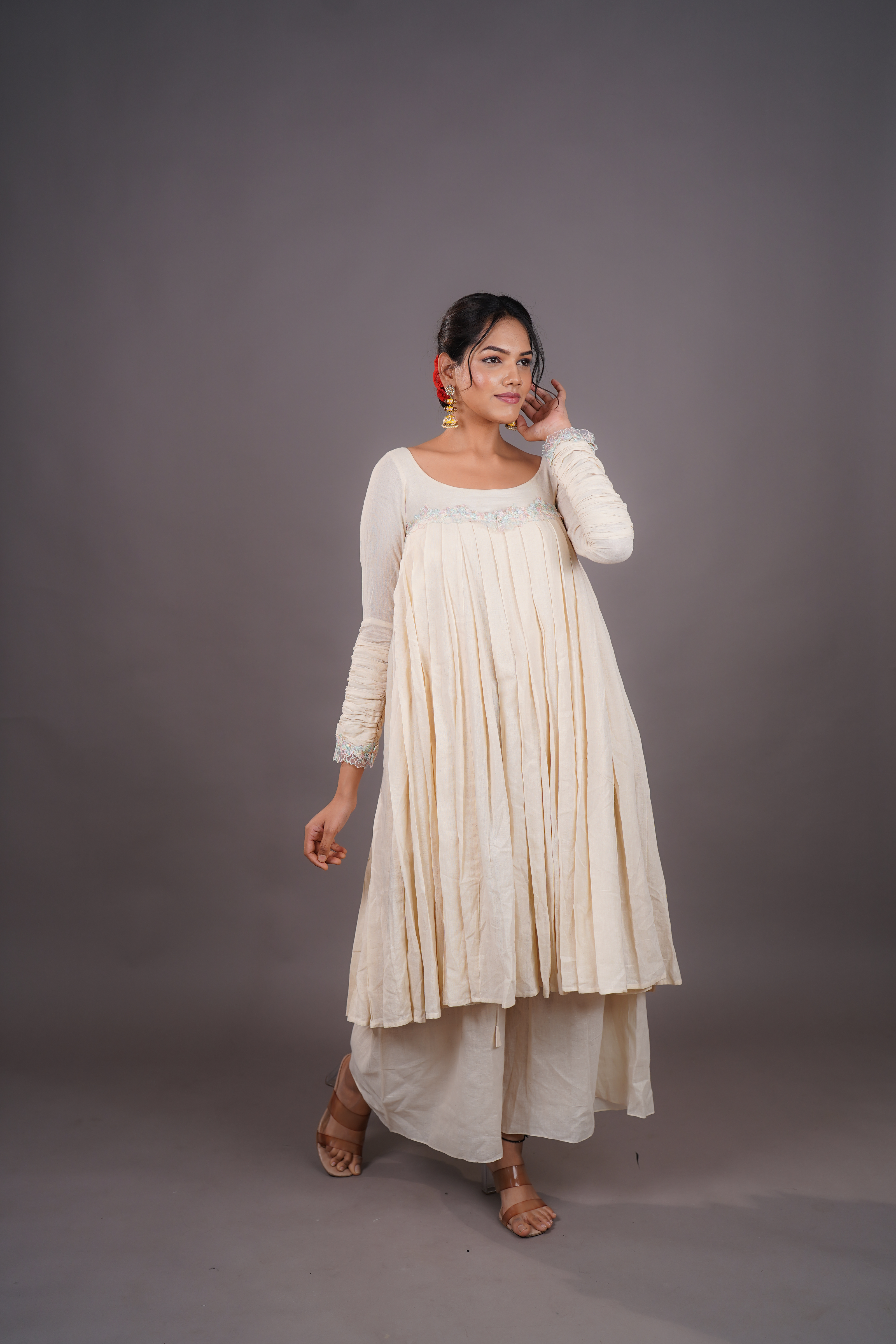 IVORY EASE MAATERNITY CHUDIDAR SET