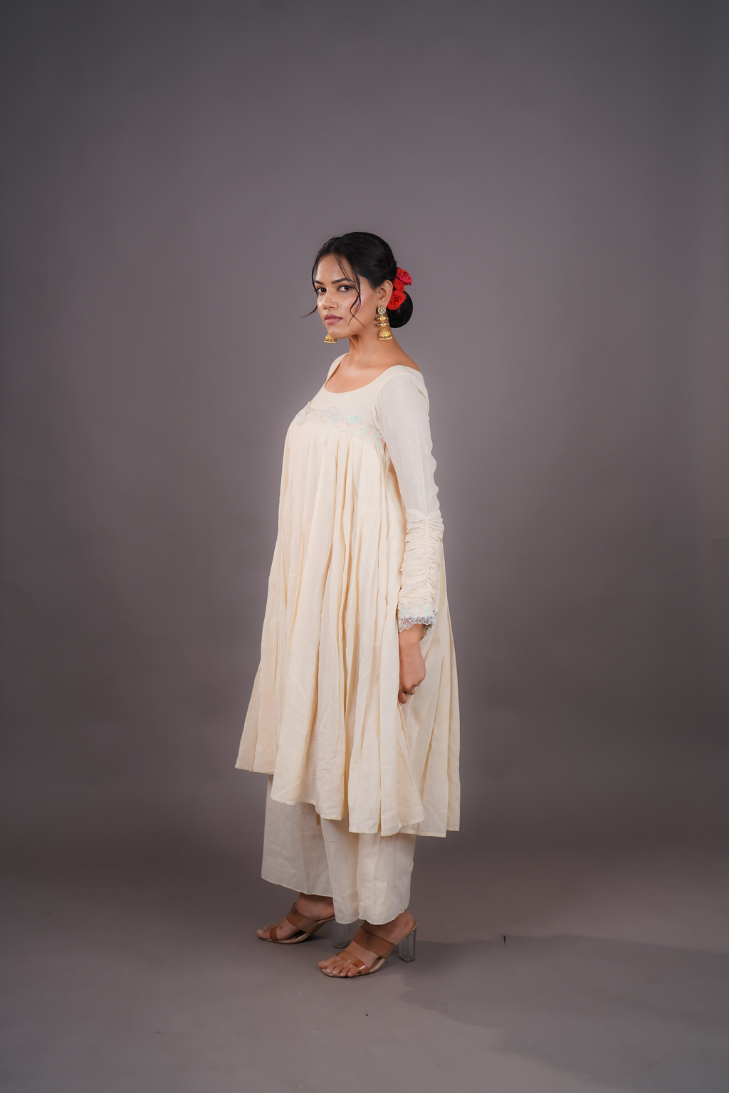 IVORY EASE MAATERNITY CHUDIDAR SET