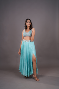 AQUA BLOOM CO-ORD SET