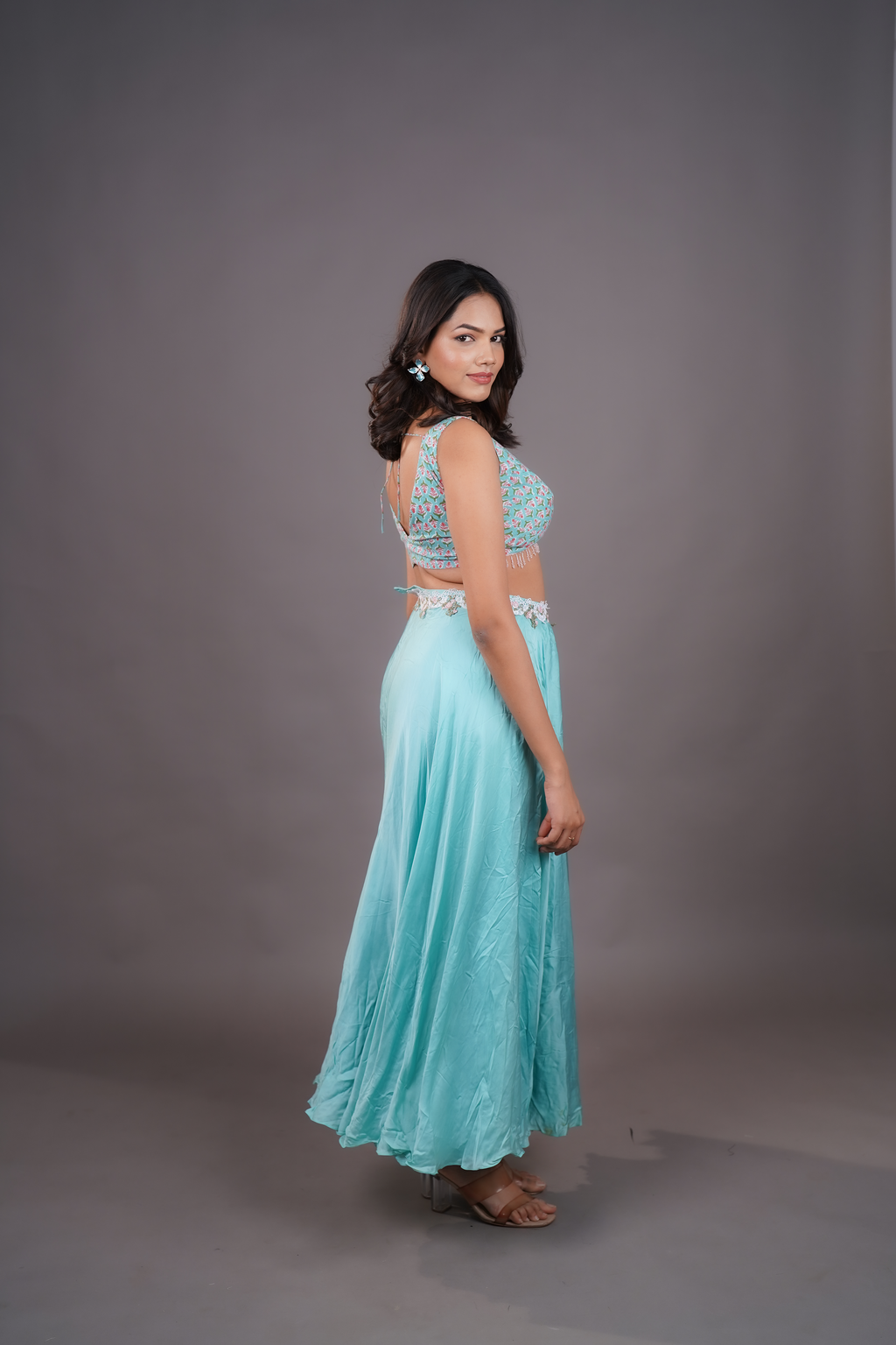 AQUA BLOOM CO-ORD SET
