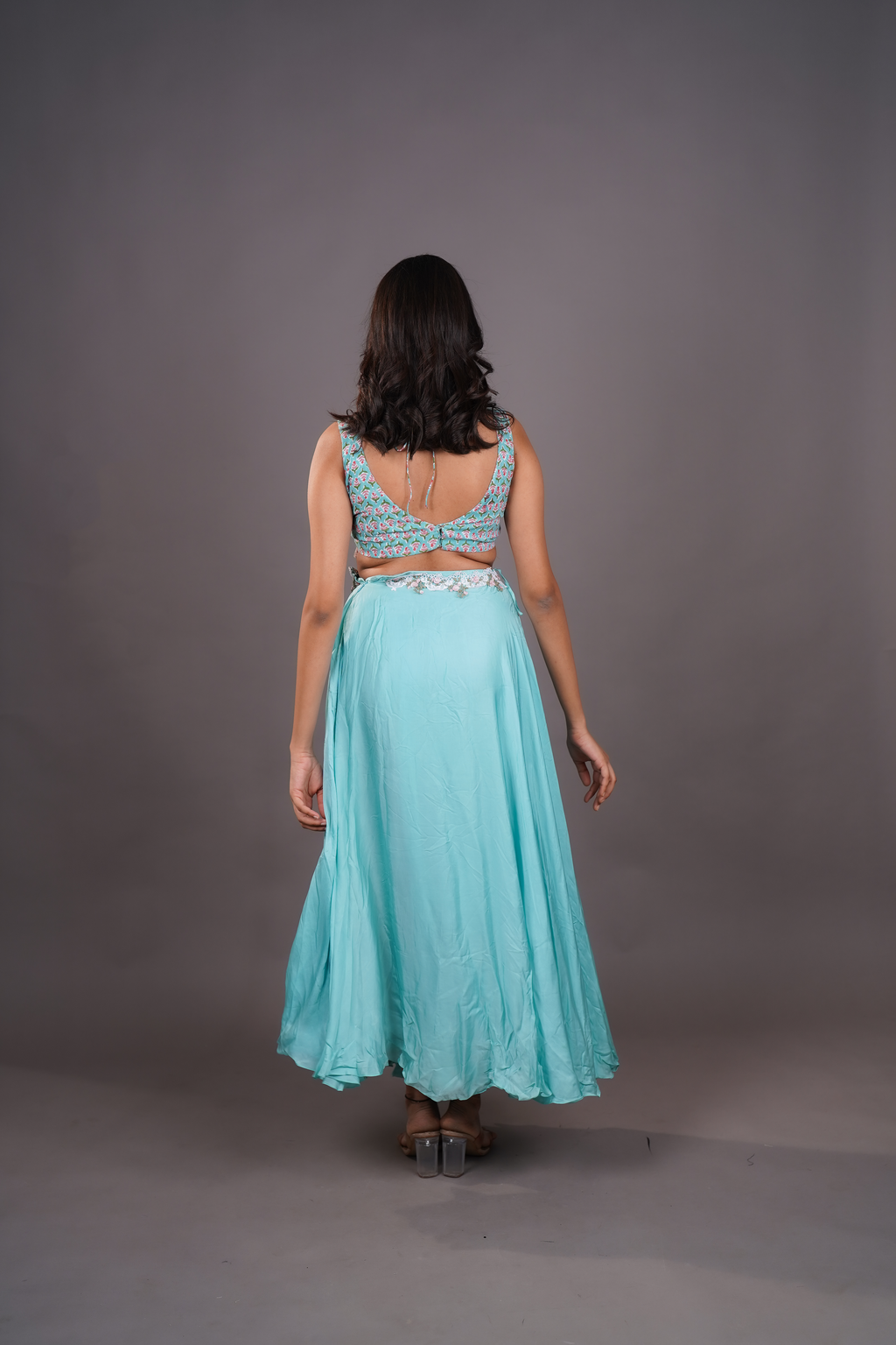 AQUA BLOOM CO-ORD SET