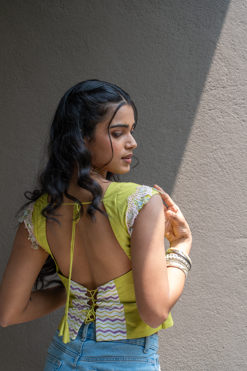 THE LIME HEIRLOOM TOP