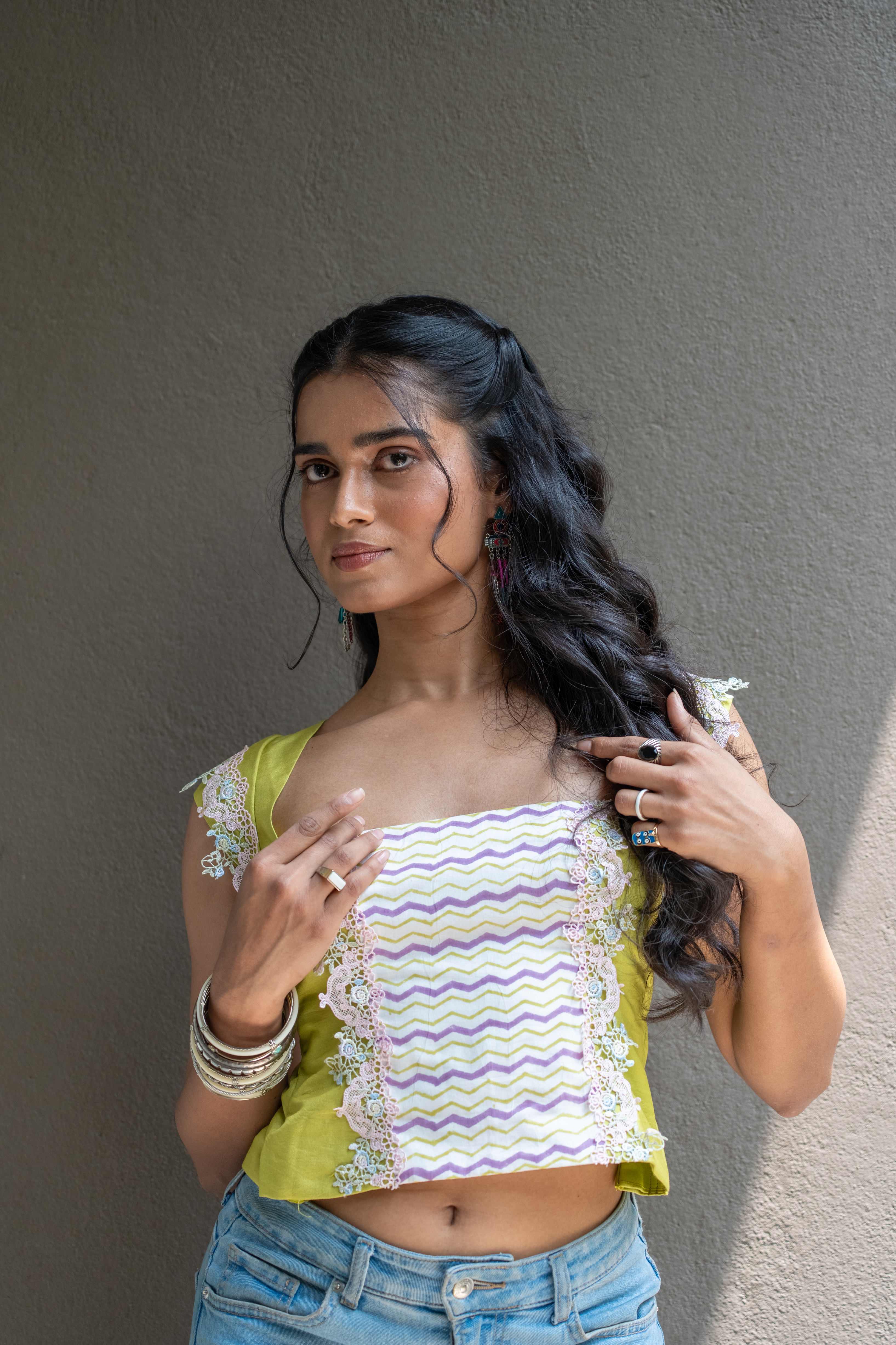 THE LIME HEIRLOOM TOP