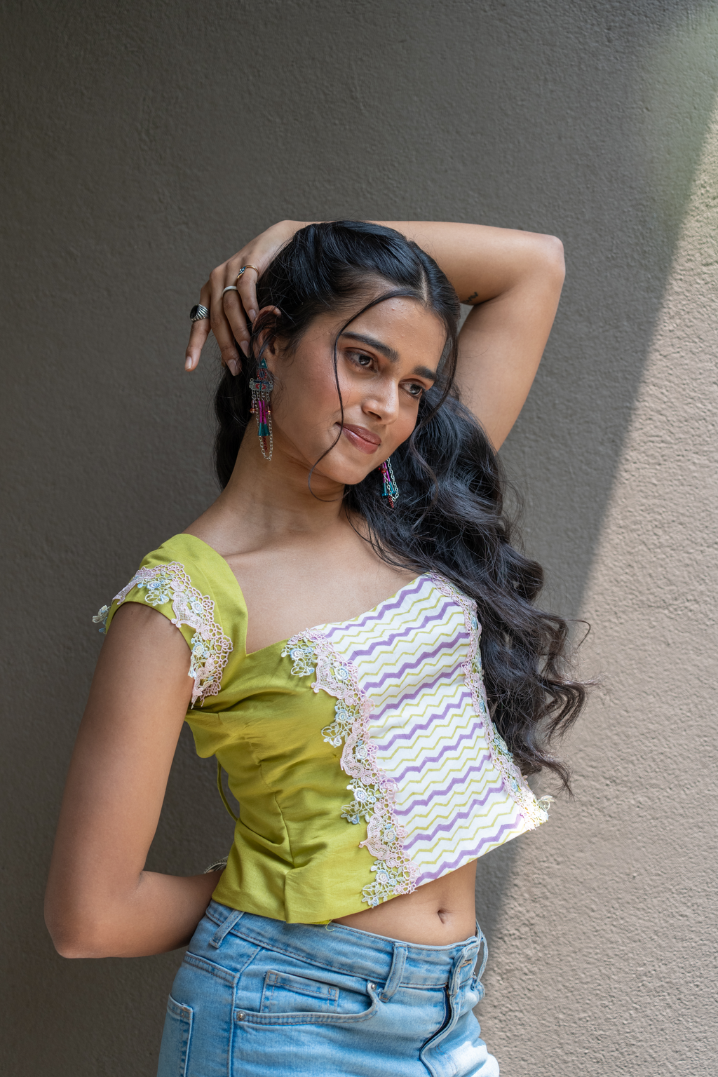 THE LIME HEIRLOOM TOP