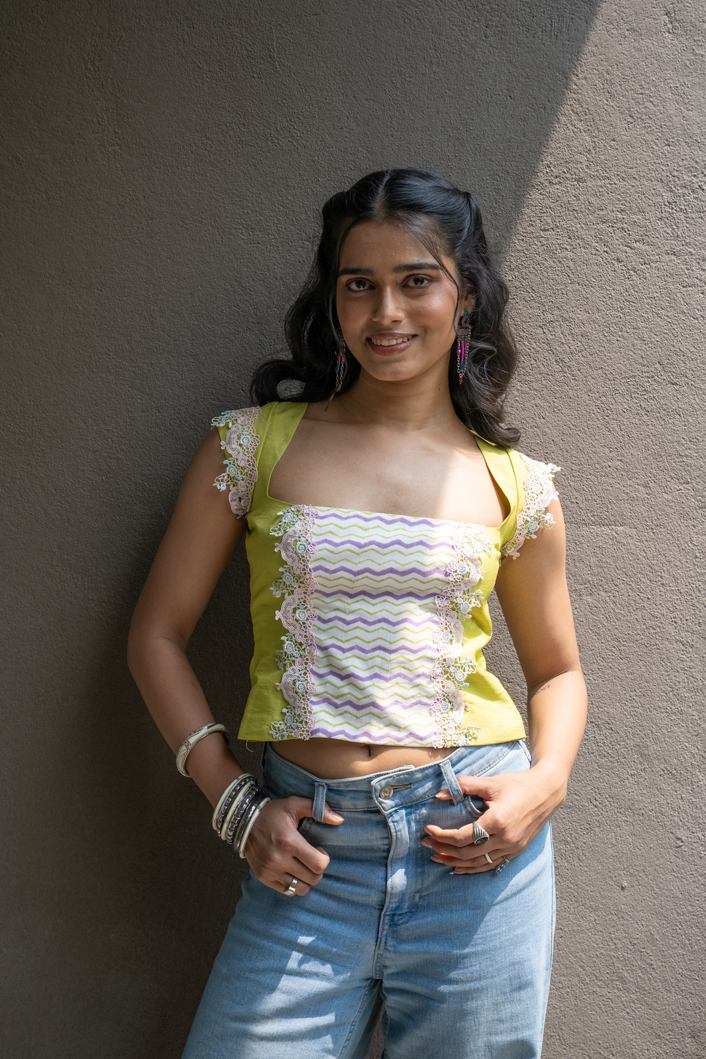 THE LIME HEIRLOOM TOP