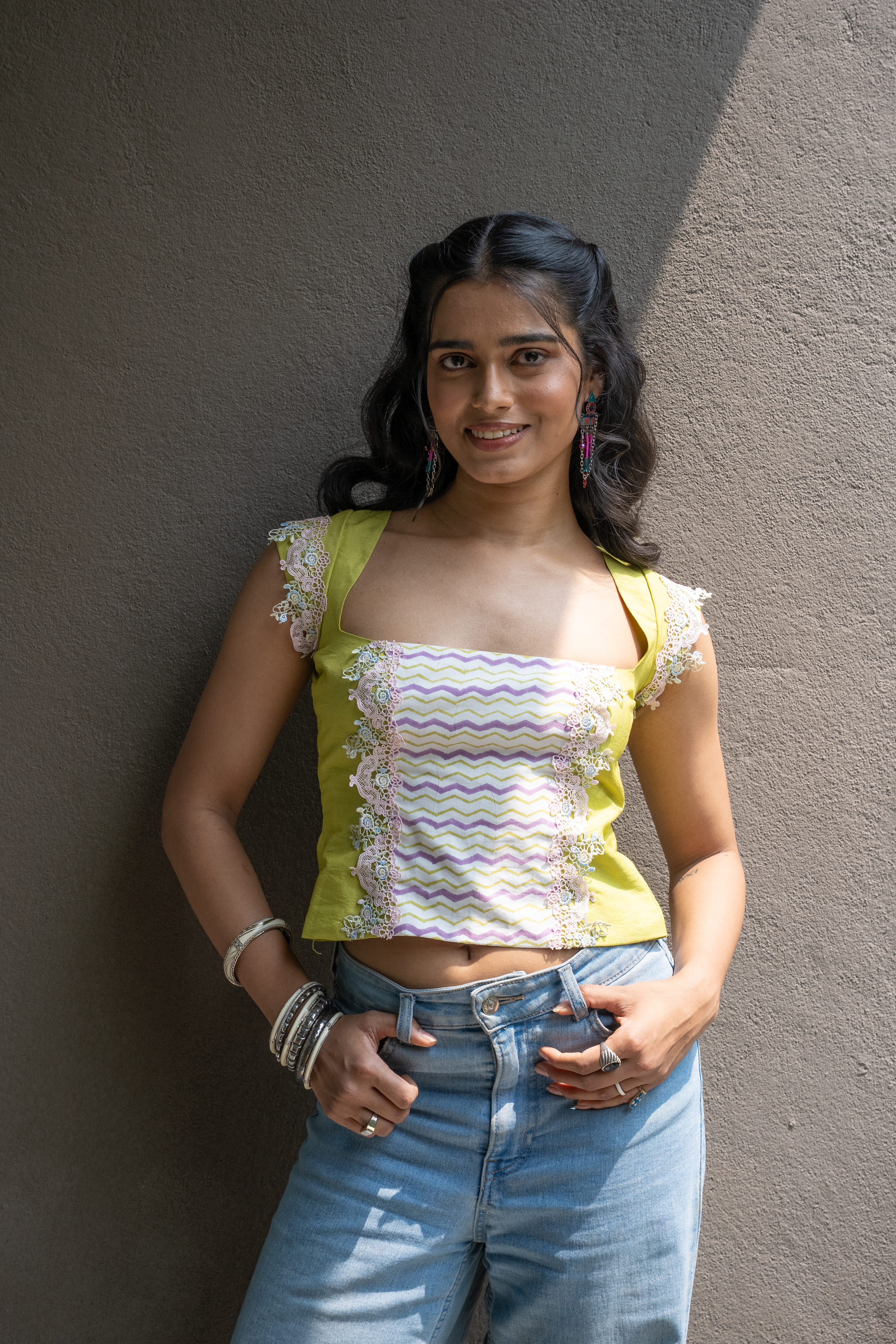THE LIME HEIRLOOM TOP