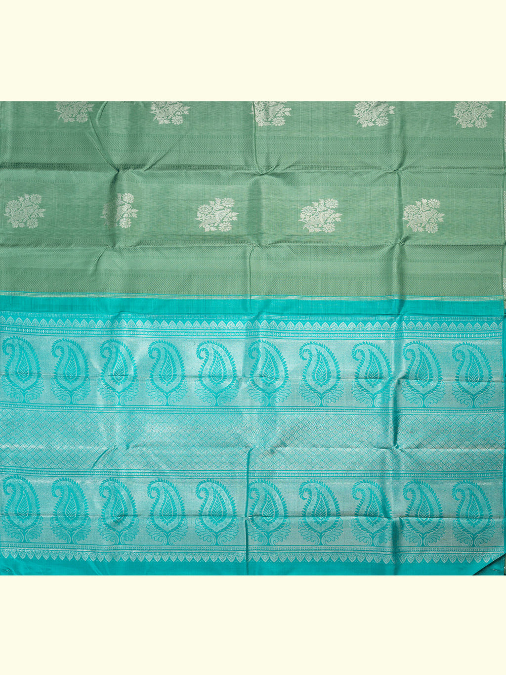 Kanchipuram Silk Brocade Green Saree