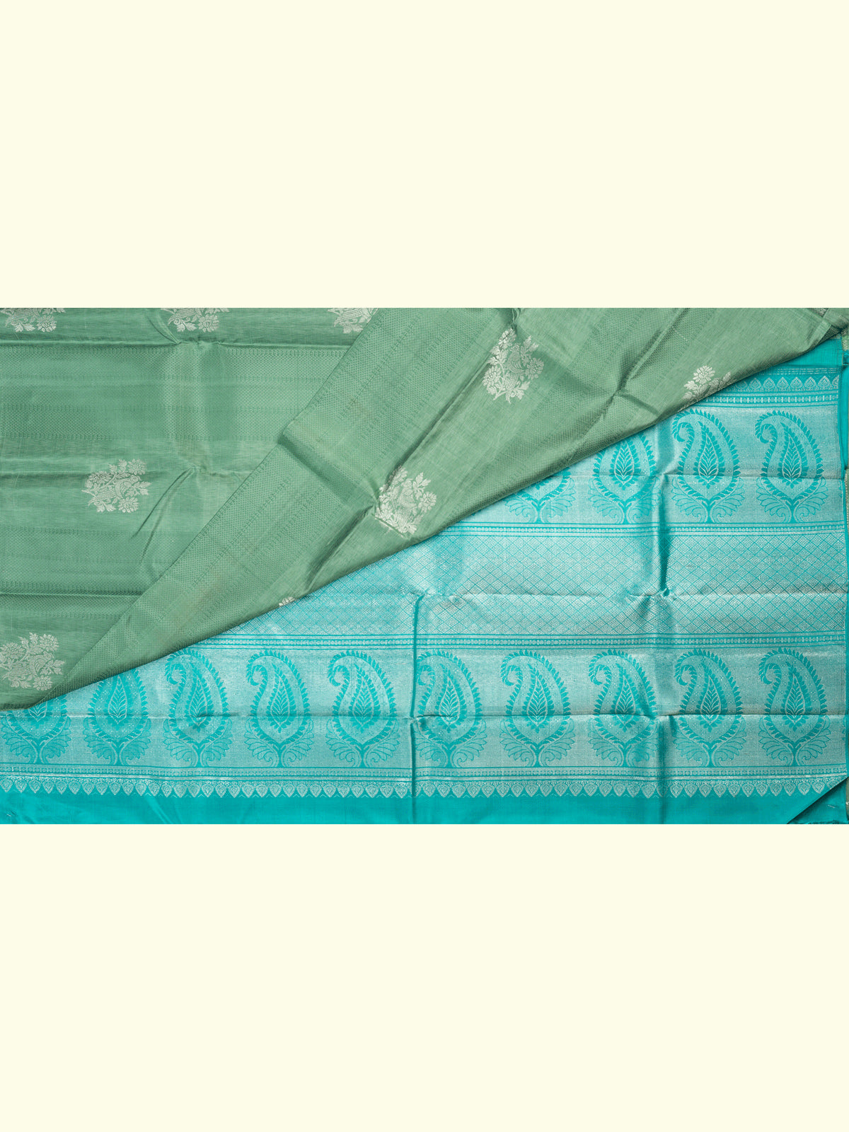 Kanchipuram Silk Brocade Green Saree