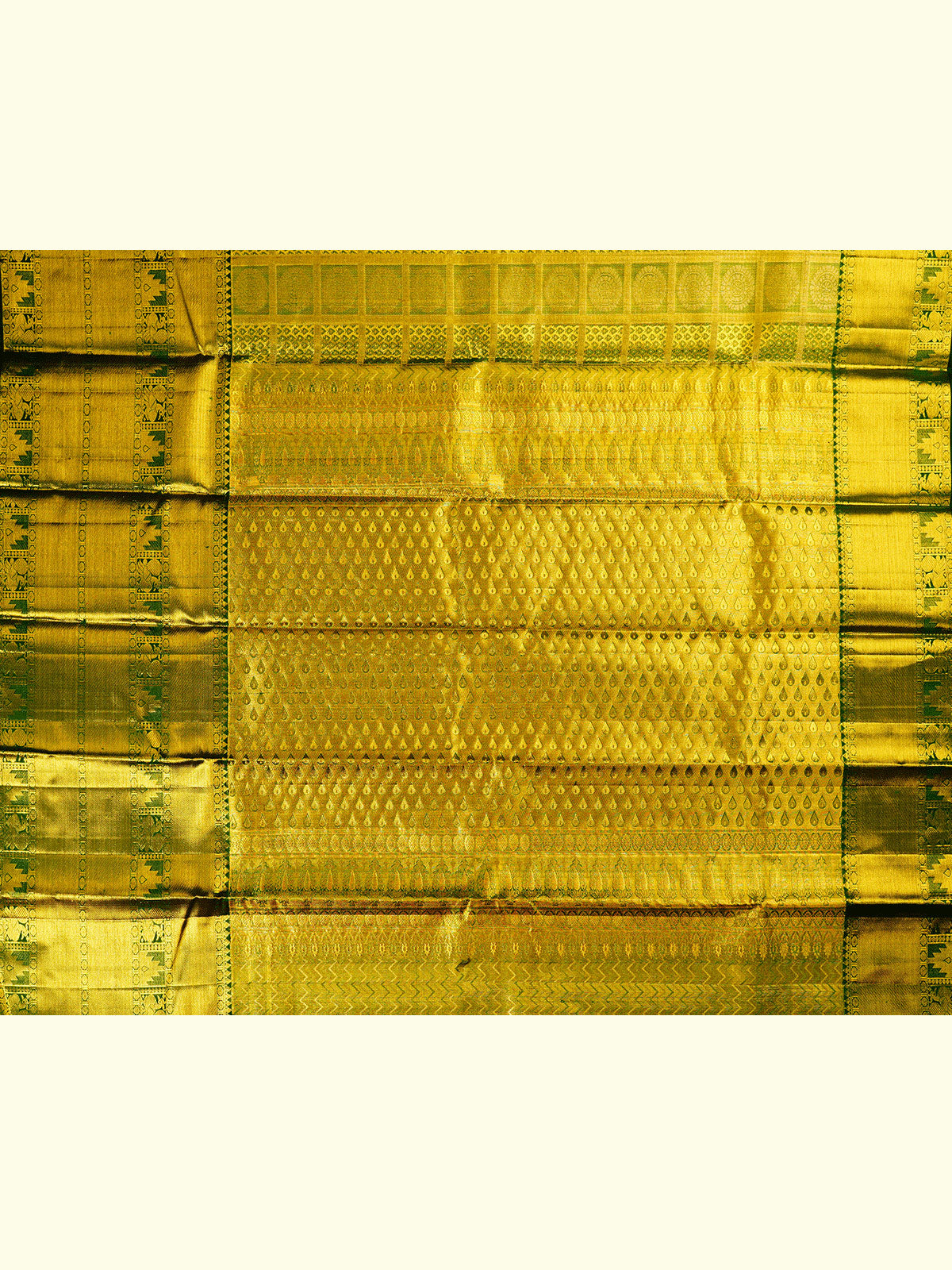 Kanchipuram Silk Brocade Green Saree