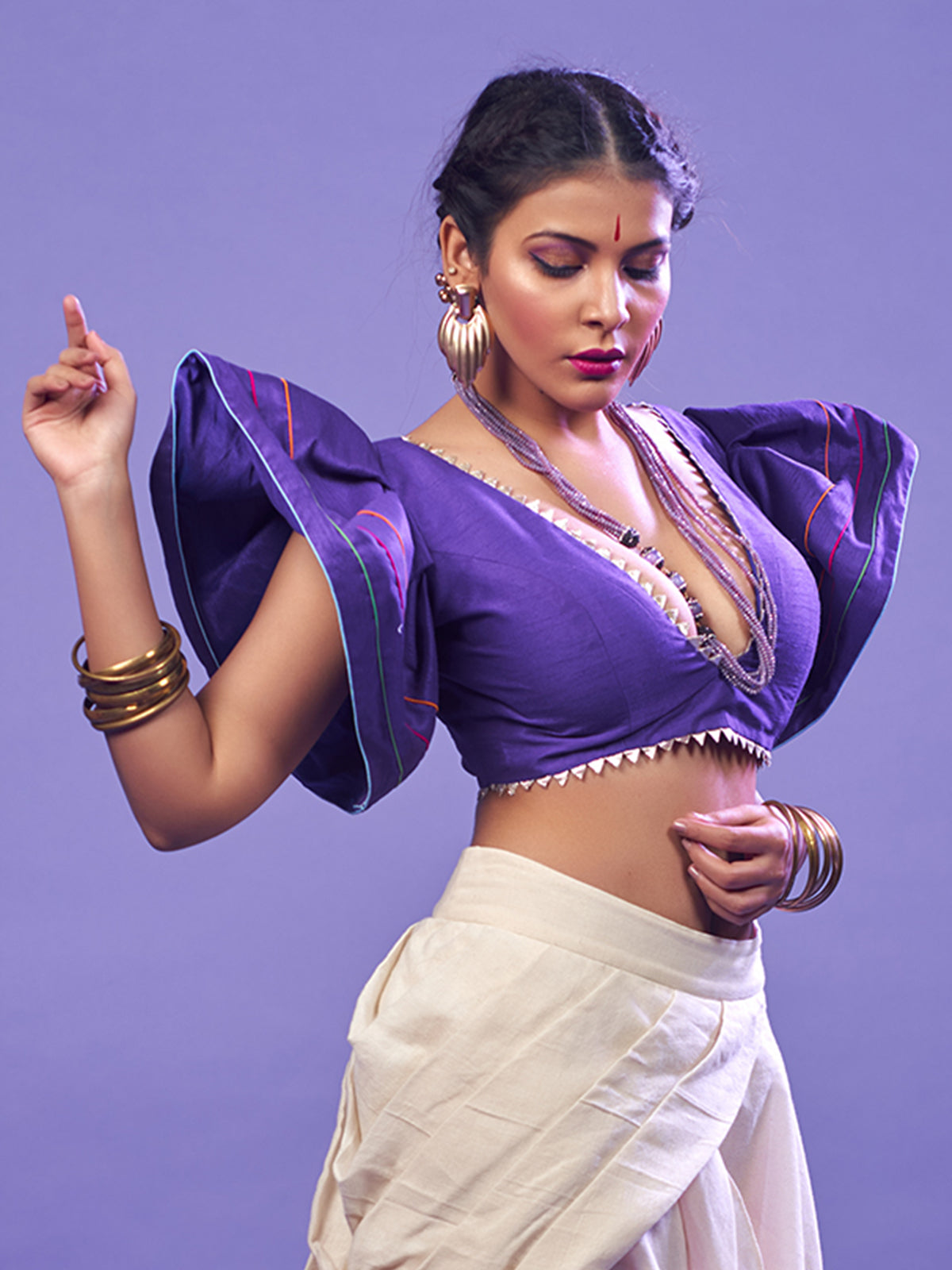 Contemporary Blouse in Purple
