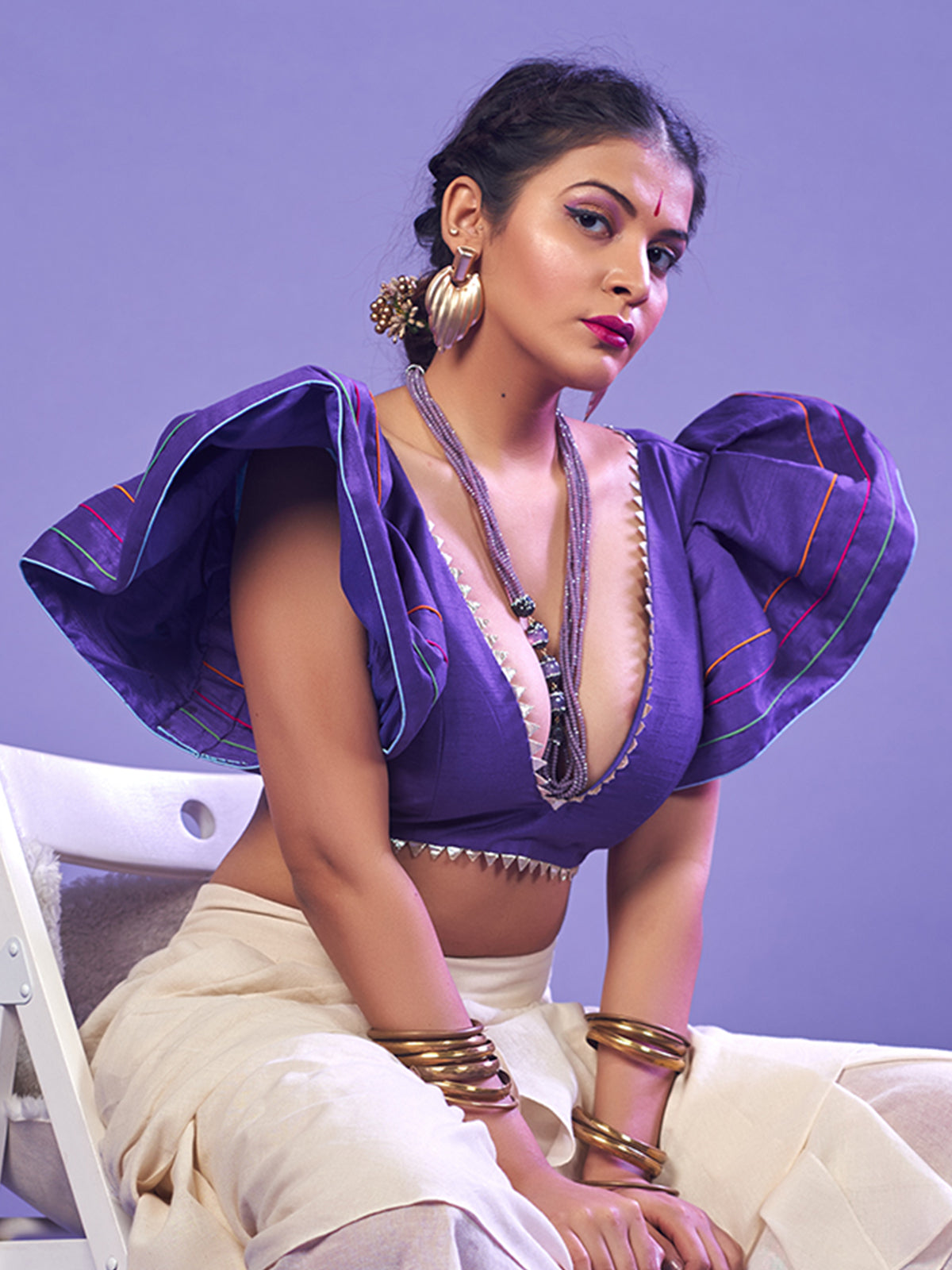 Contemporary Blouse in Purple
