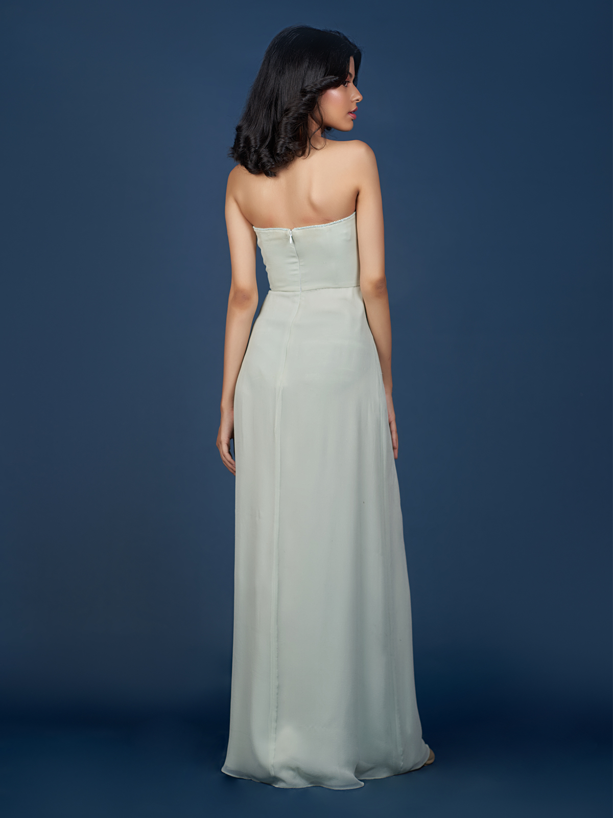 Evening Gown in Very Light Mint