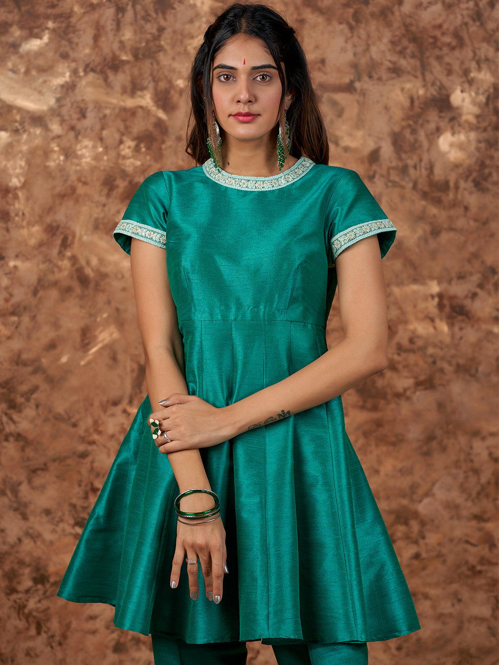 Ethnic Set in Green