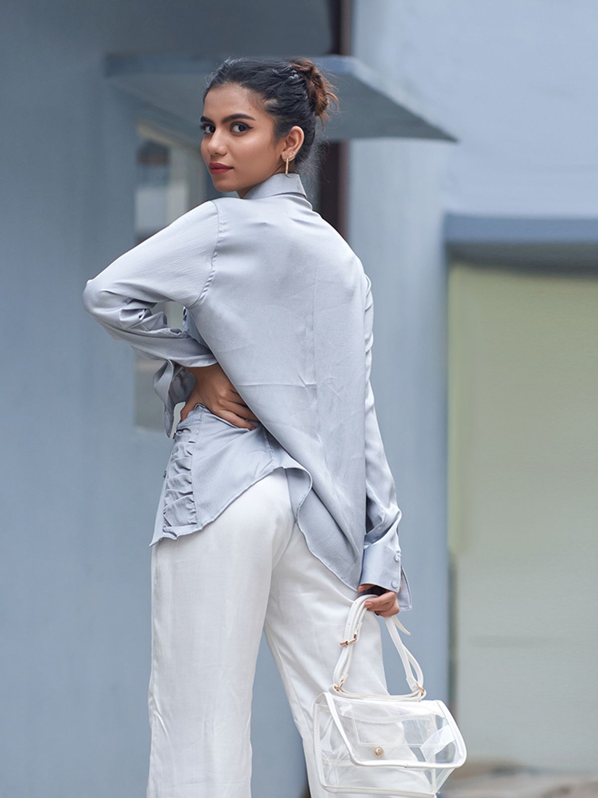THE AVIRA SATIN SHIRT