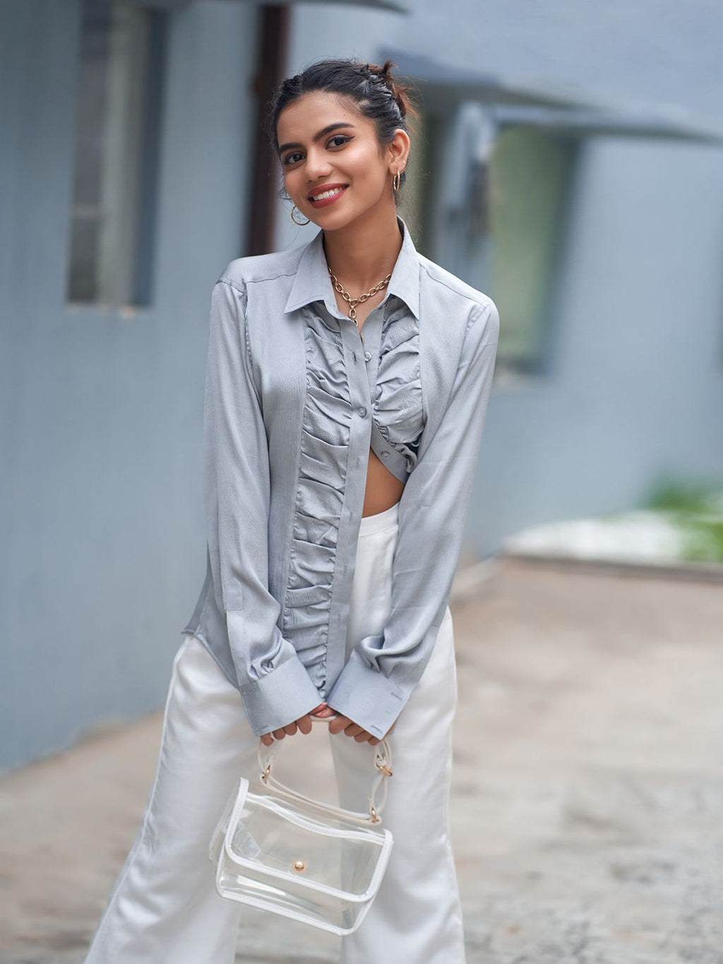 THE AVIRA SATIN SHIRT
