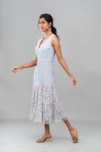 THE VANYA MIST BLUE DRESS