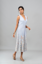 THE VANYA MIST BLUE DRESS