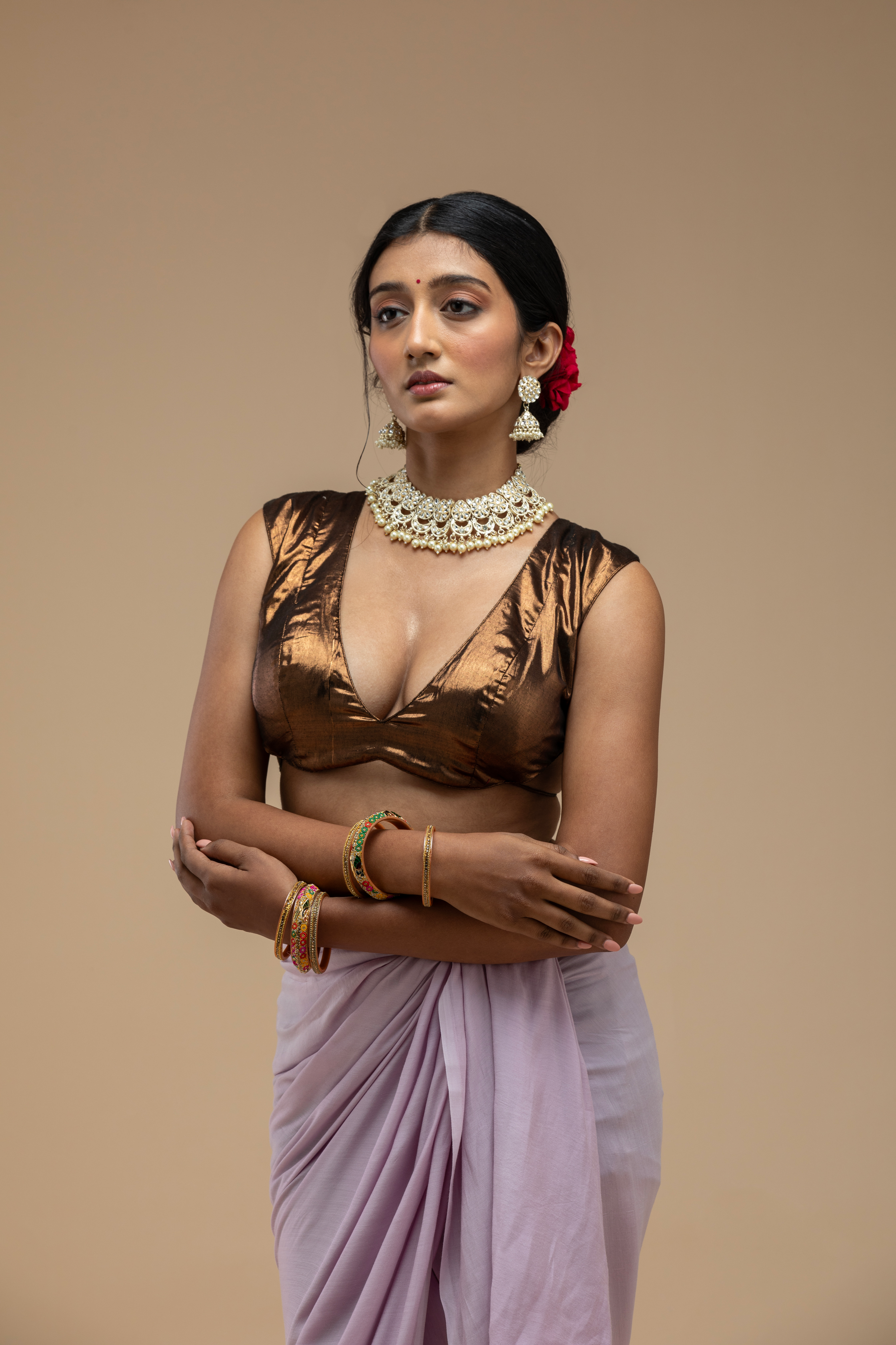 Bronze Blouse Aesthetic