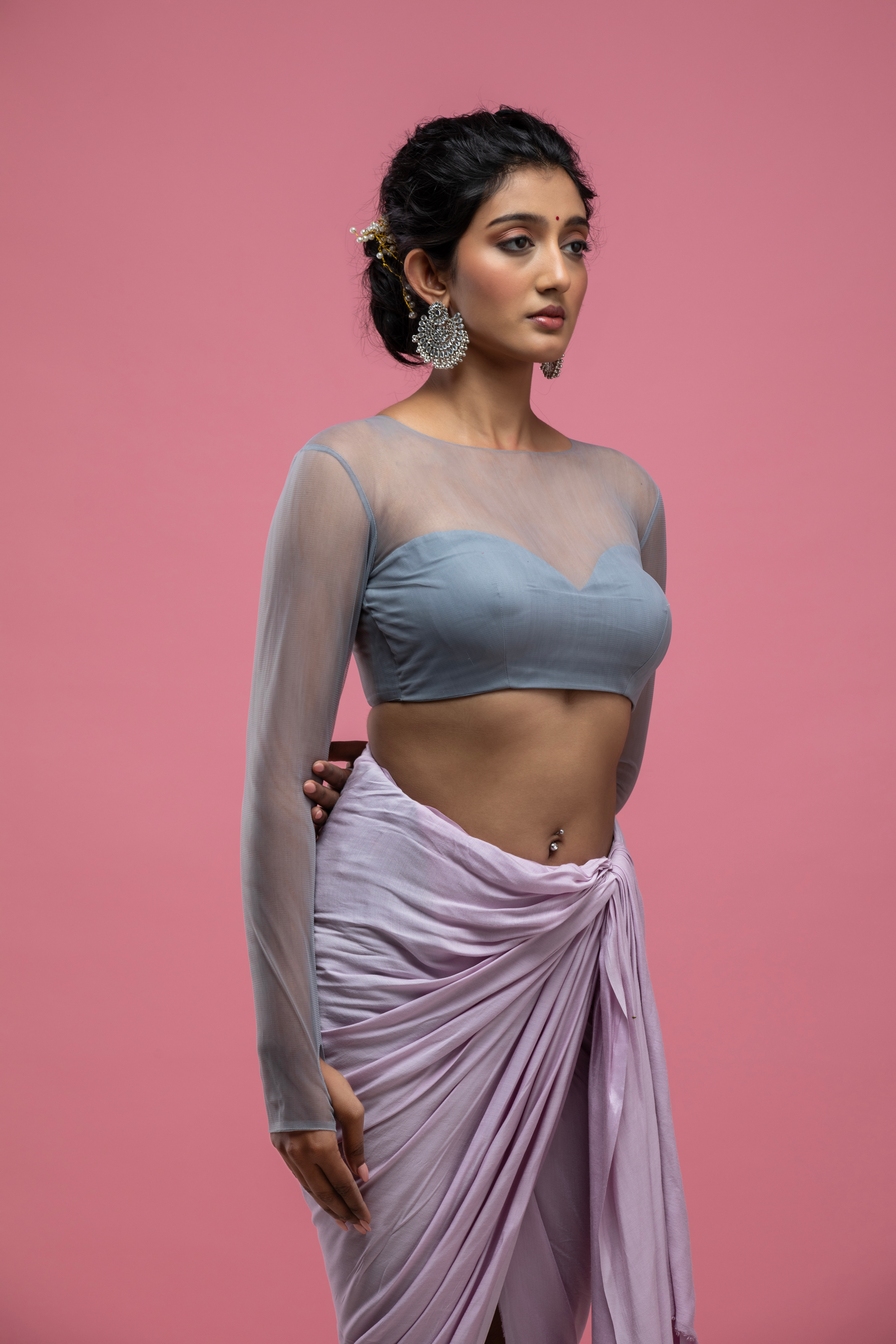 The Chic Grey Blouse