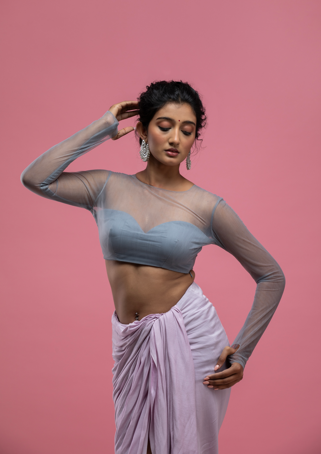 The Chic Grey Blouse