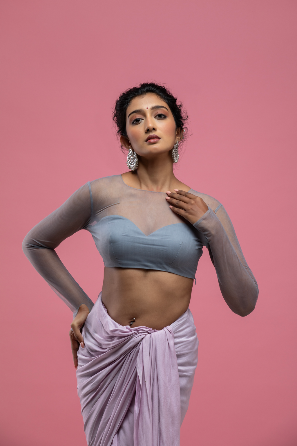 The Chic Grey Blouse