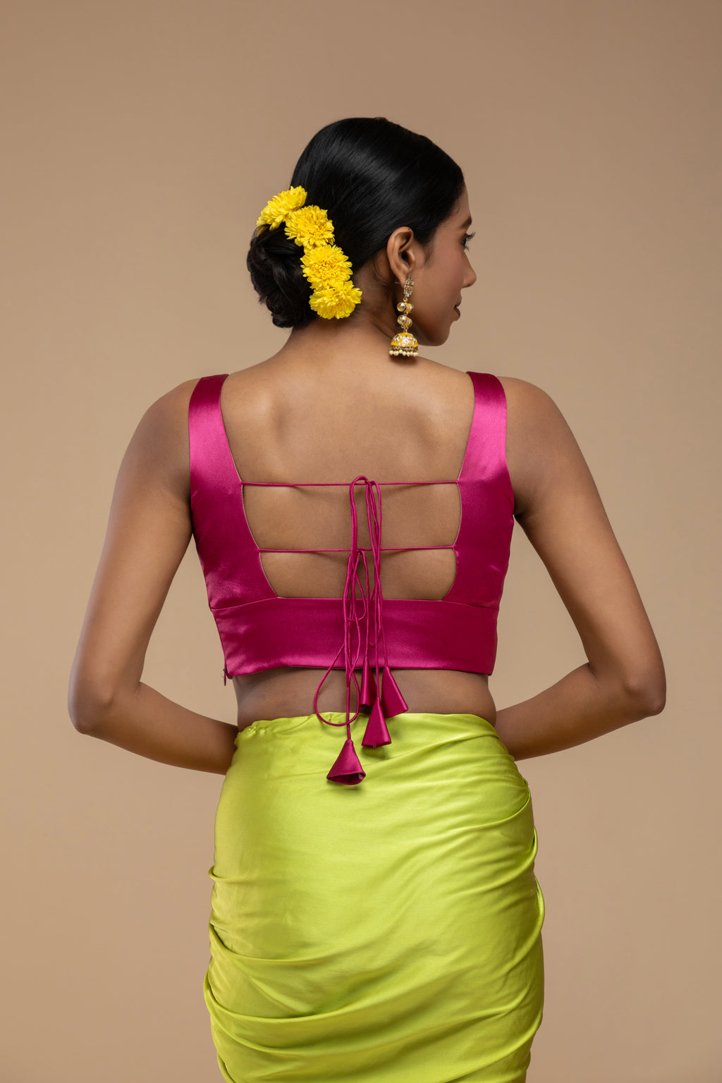 Magenta Blouse Aesthetic