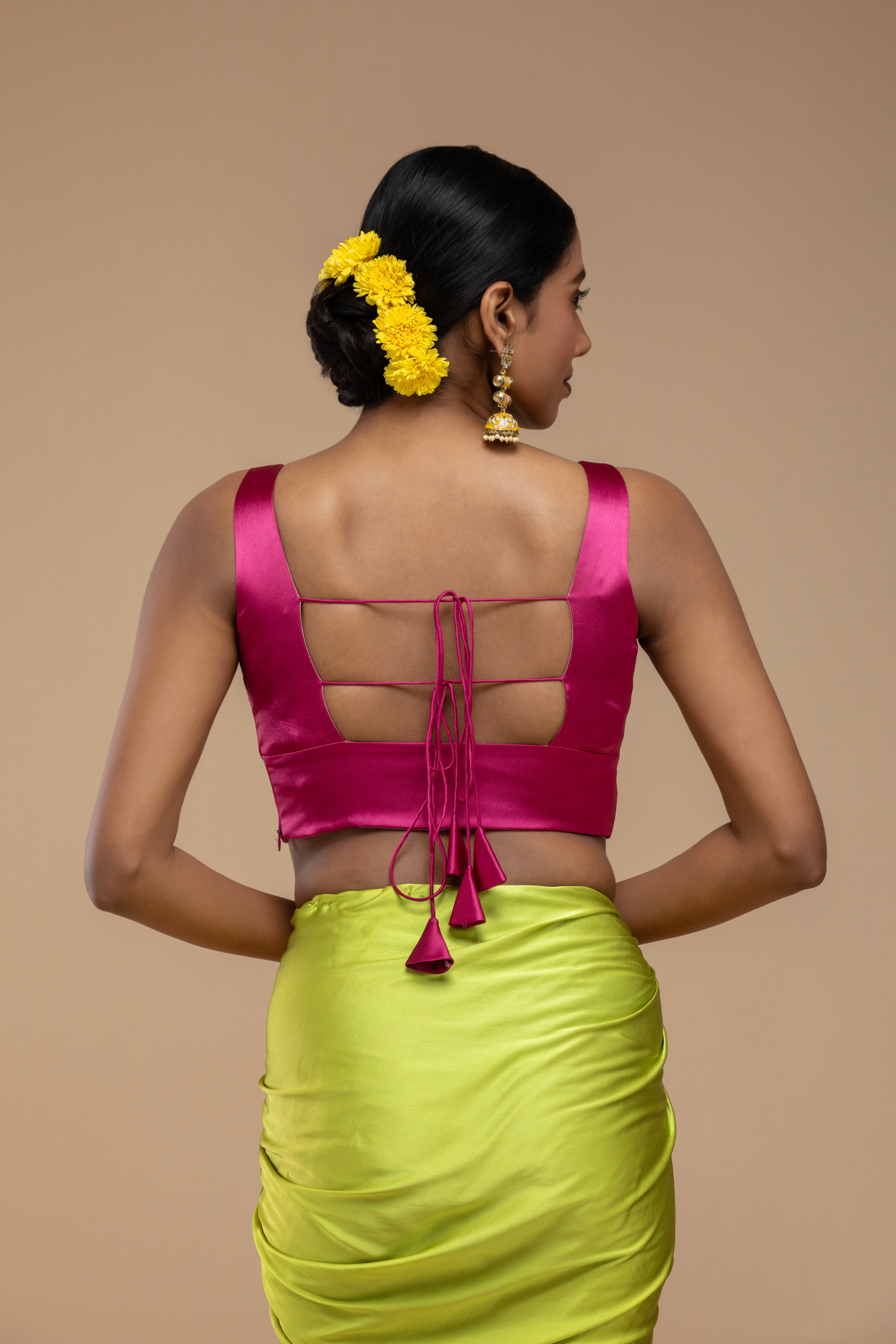 Magenta Blouse Aesthetic