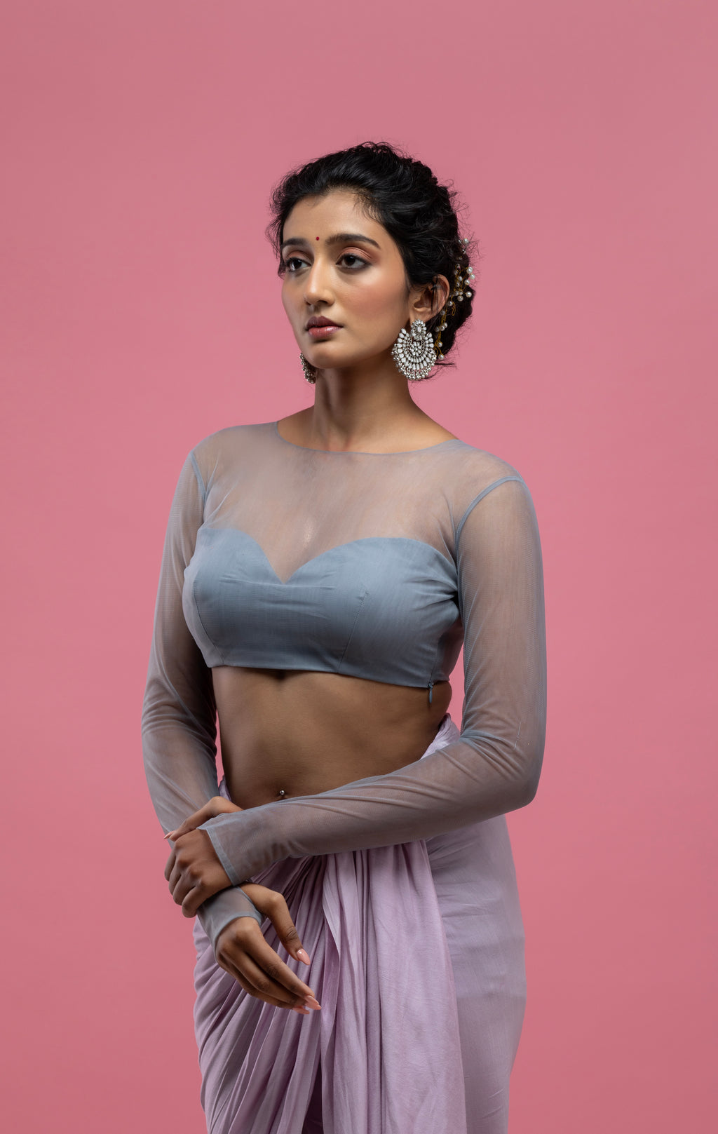 The Chic Grey Blouse