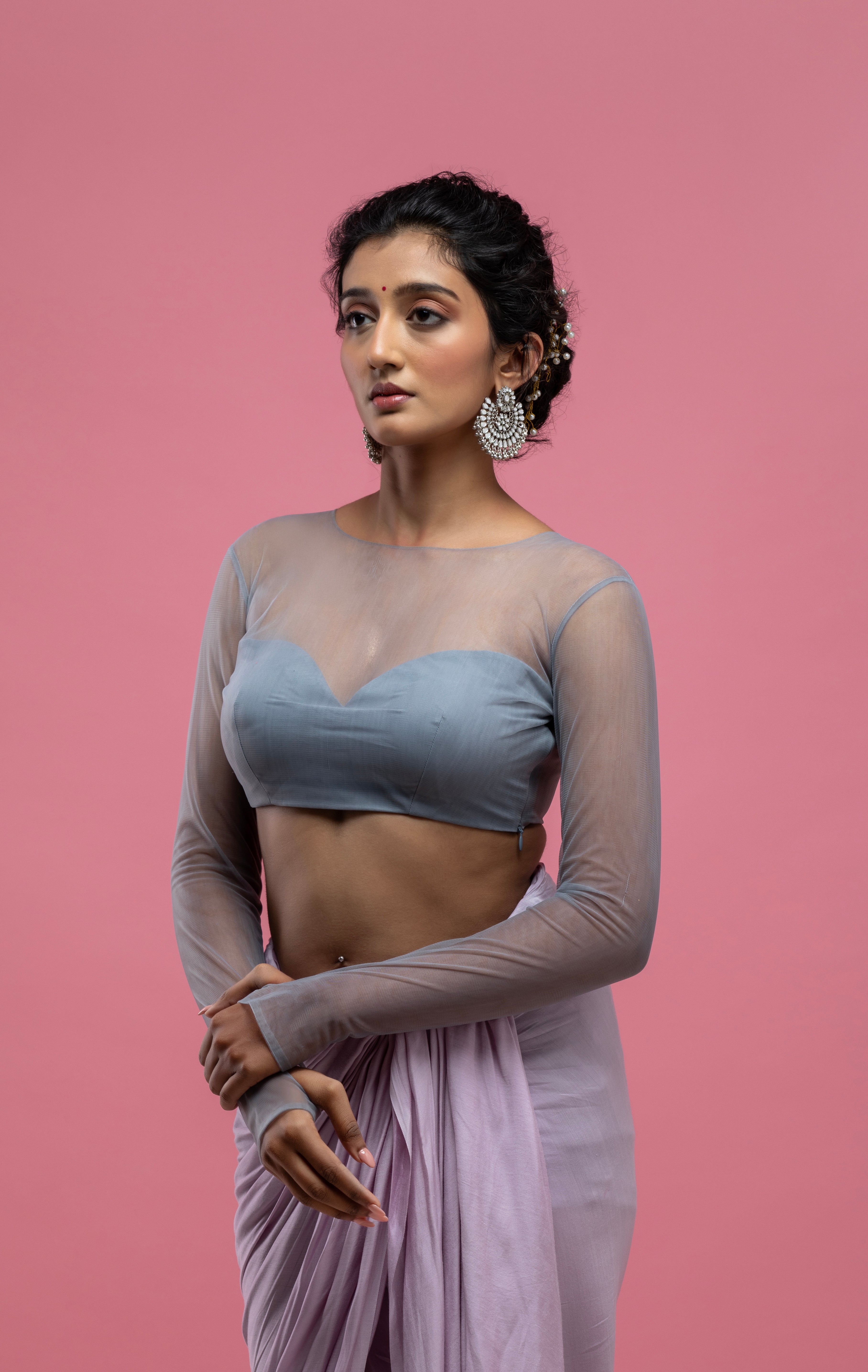 The Chic Grey Blouse