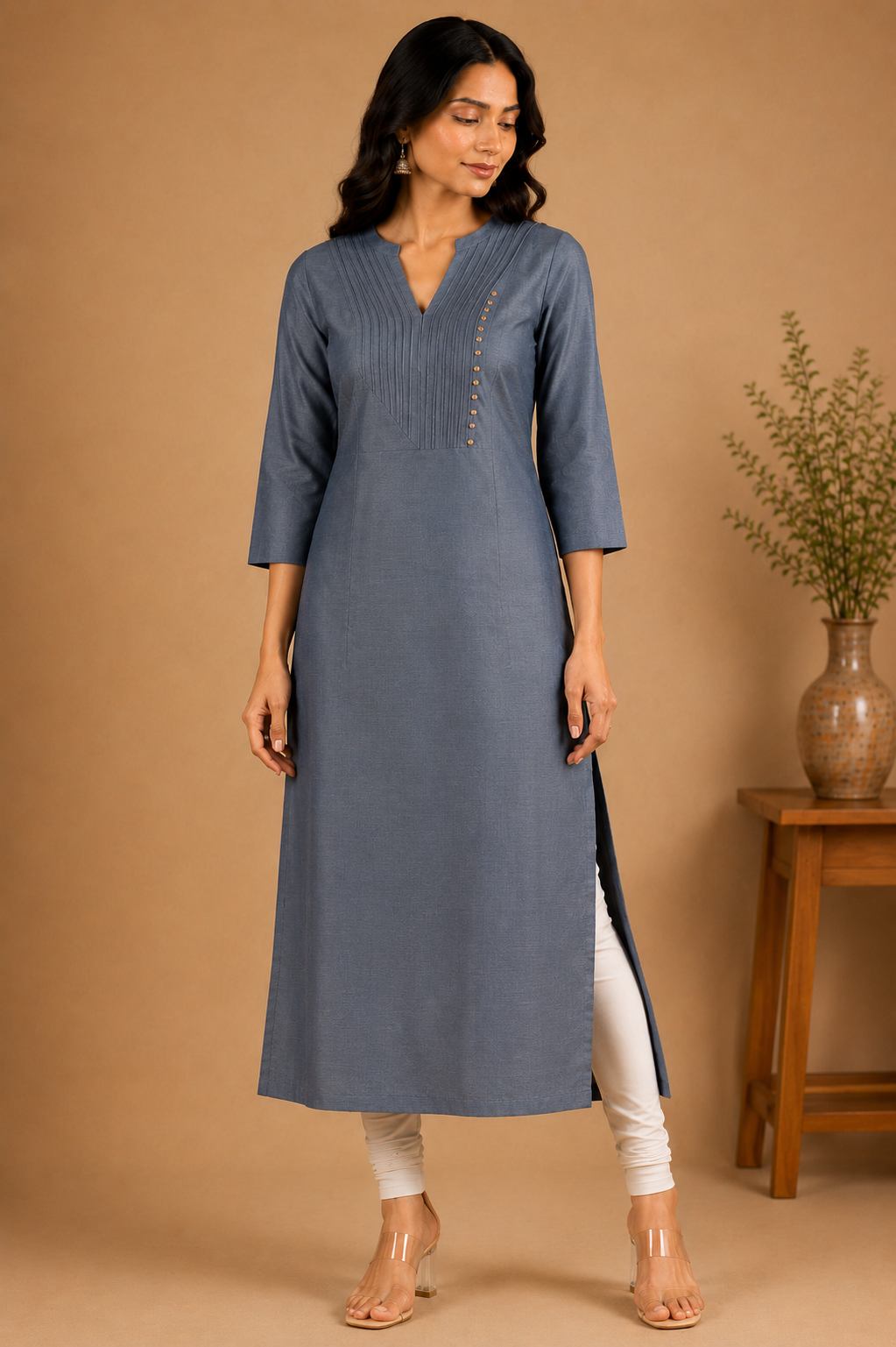 THE CELESTE PINTUCK KURTA