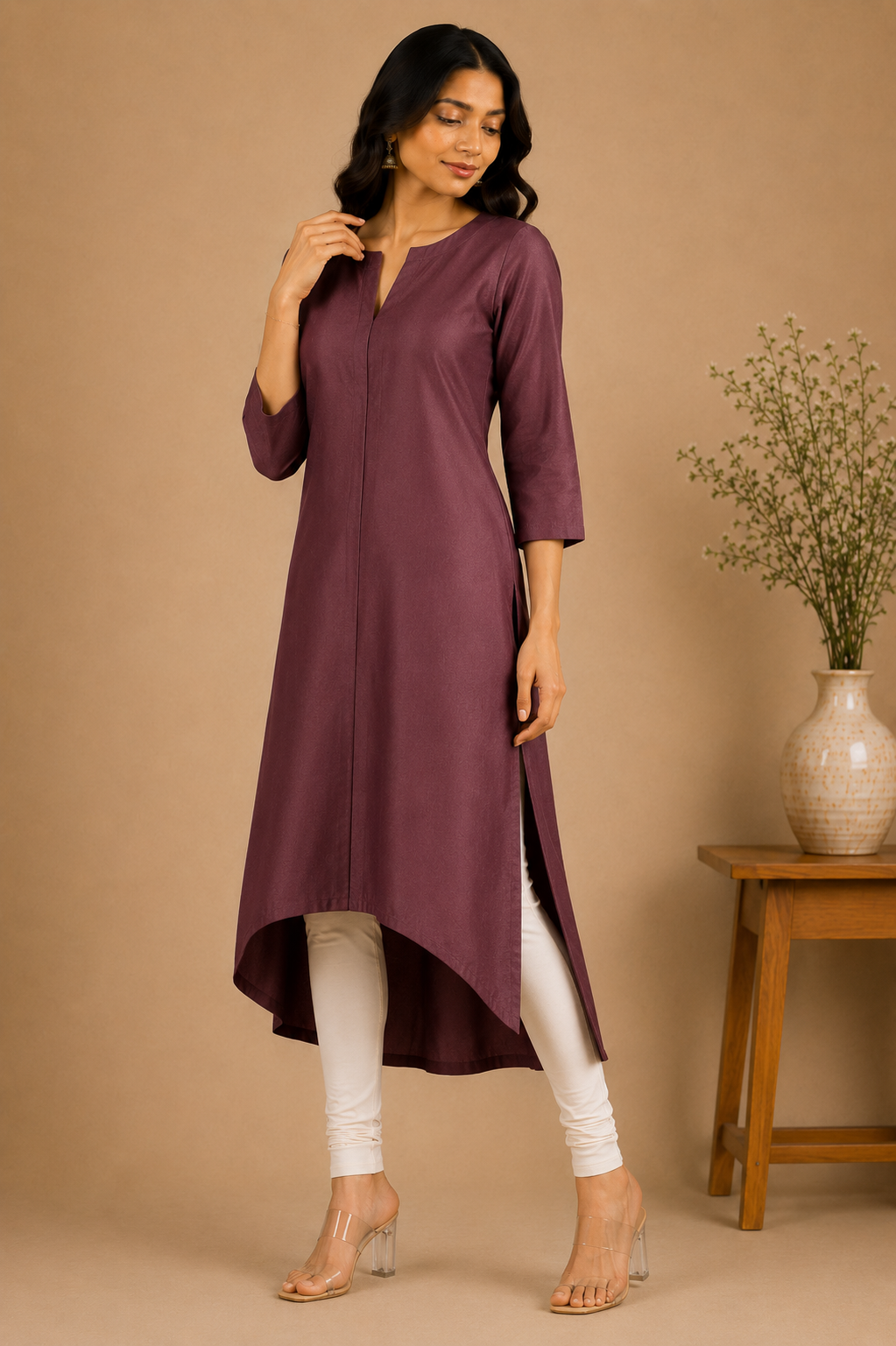 THE AURELIA HIGH-LOW KURTA