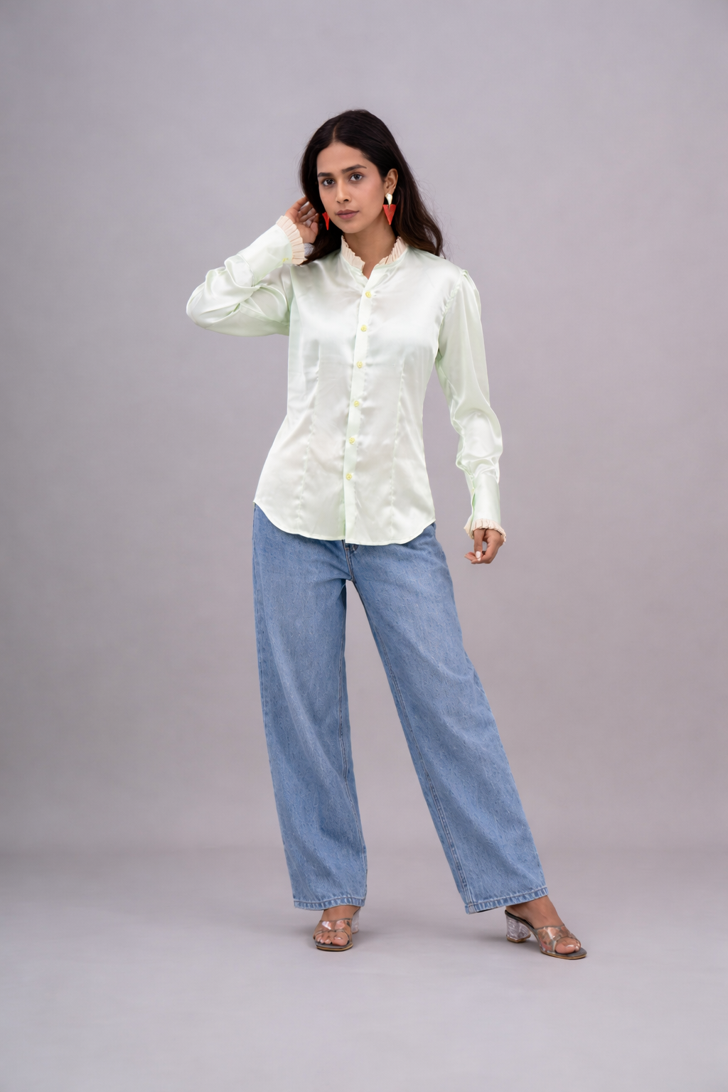 THE ELIRA SATIN SHIRT