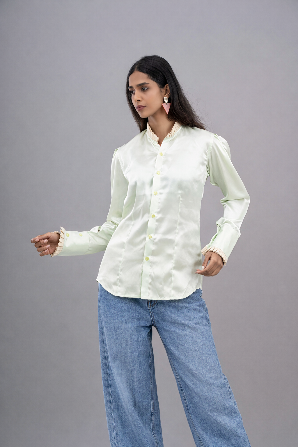 THE ELIRA SATIN SHIRT