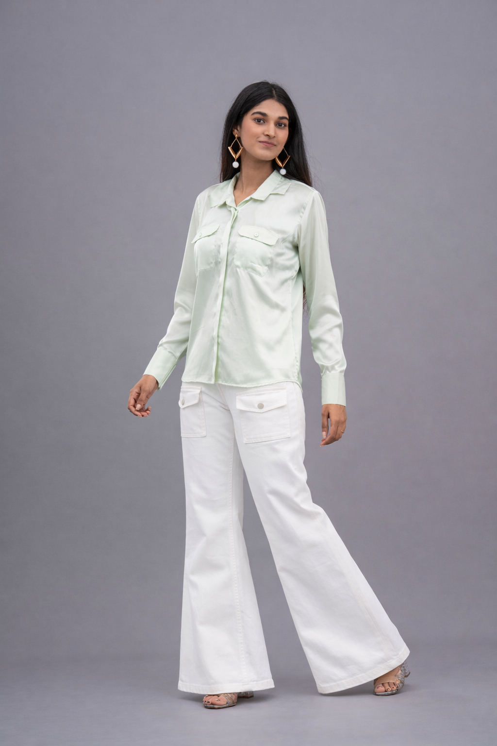 THE SEREIA SATIN SHIRT