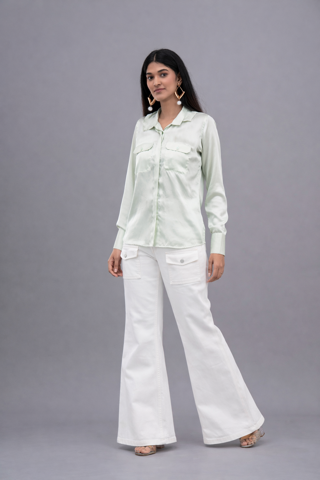 THE SEREIA SATIN SHIRT